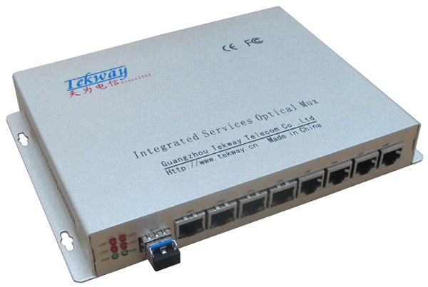 8口千兆逻辑隔离光纤收发器-T-Link800G
