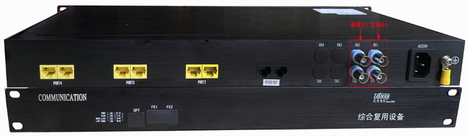 E1转30路电话(1+1保护倒换)-TW-PCM30-DB