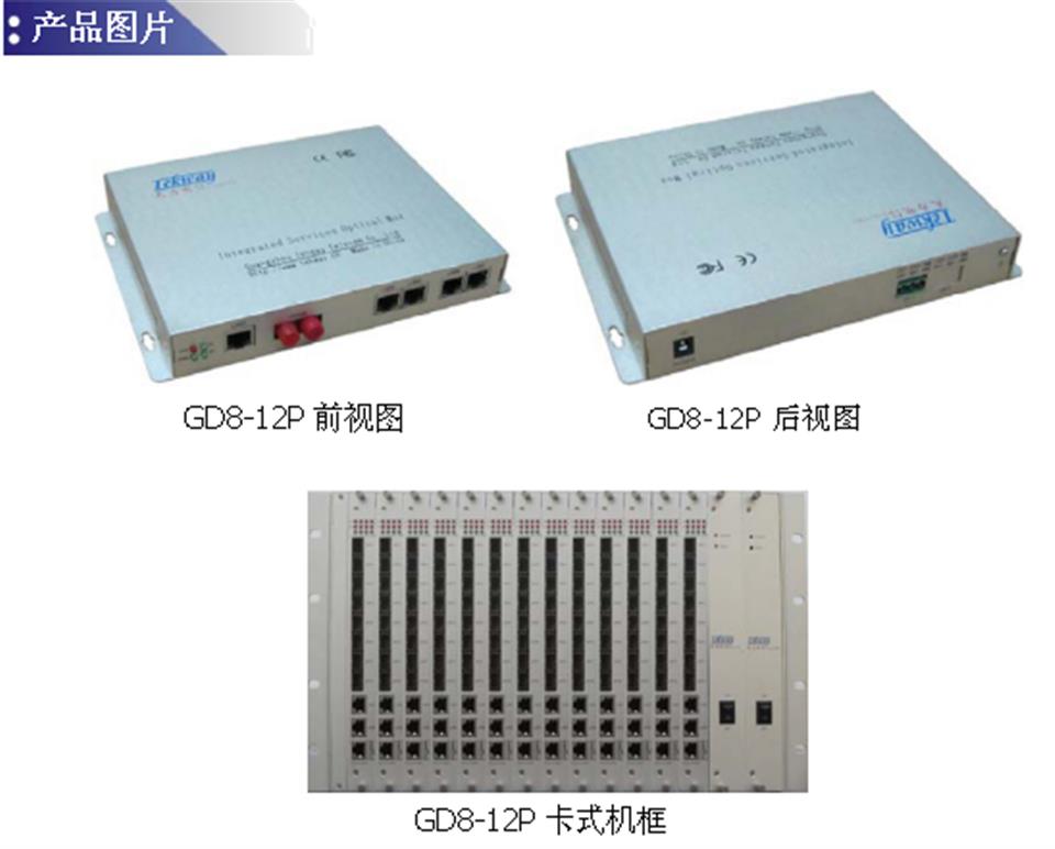 多以太网光传输设备-GD8-12P4