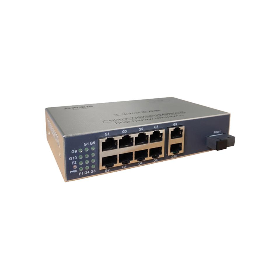 千兆1光8电户外型光纤收发器/交换机